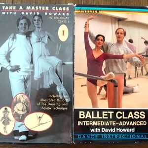 Ballet Class with David Howard VHS tapes